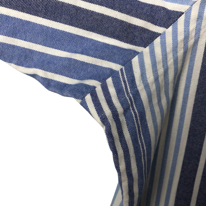 Ralph Lauren long sleeve button down striped shirt, men's size L cotton white type Vintage Second Hand