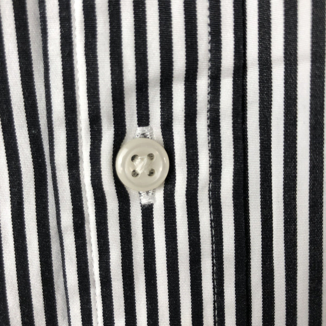 Ralph Lauren CUSTOM FIT long sleeve button down striped shirt men's XL size cotton white type Vintage Second Hand