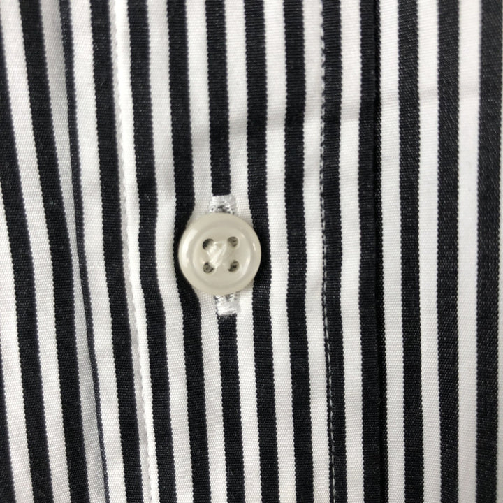 Ralph Lauren CUSTOM FIT long sleeve button down striped shirt men's XL size cotton white type Vintage Second Hand