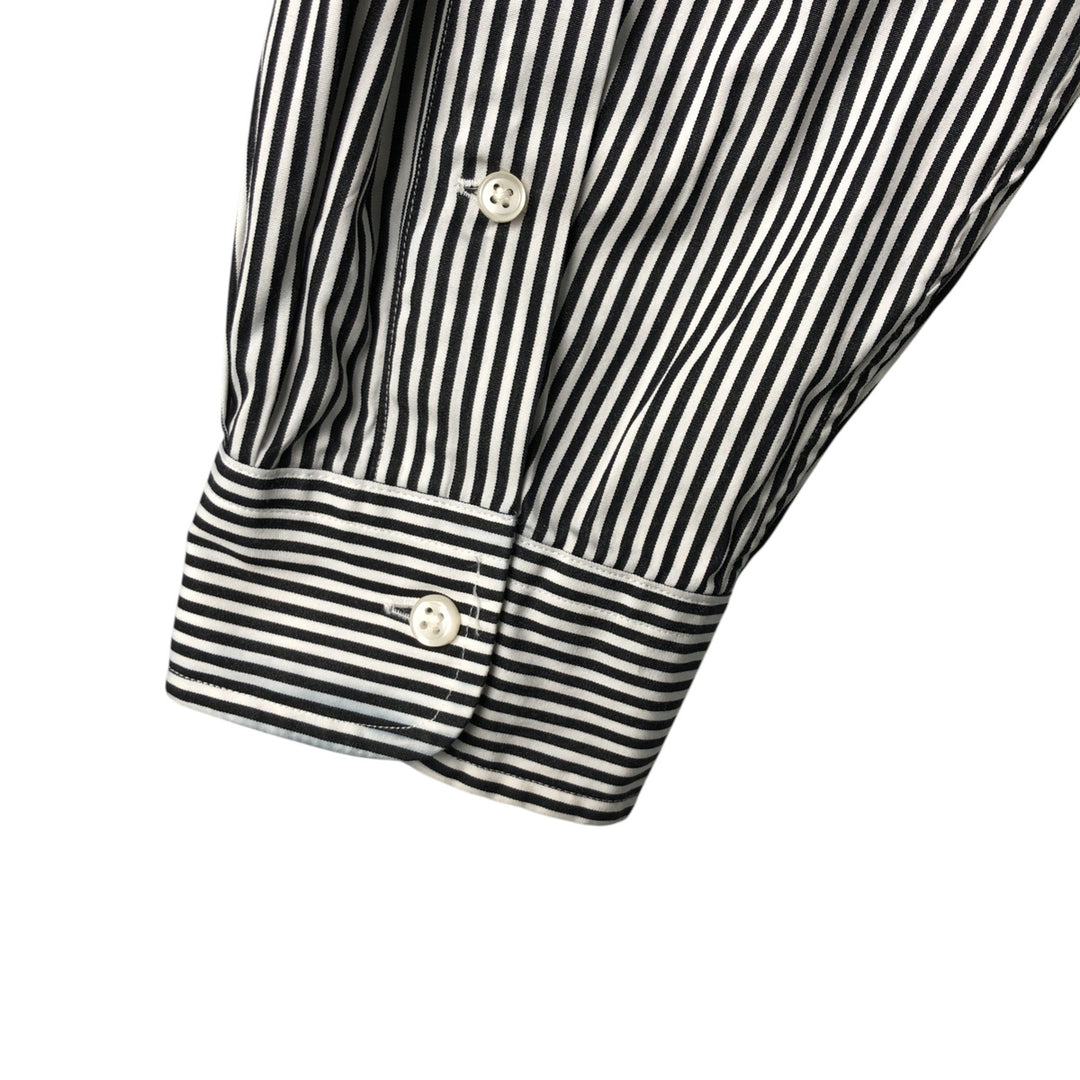 Ralph Lauren CUSTOM FIT long sleeve button down striped shirt men's XL size cotton white type Vintage Second Hand