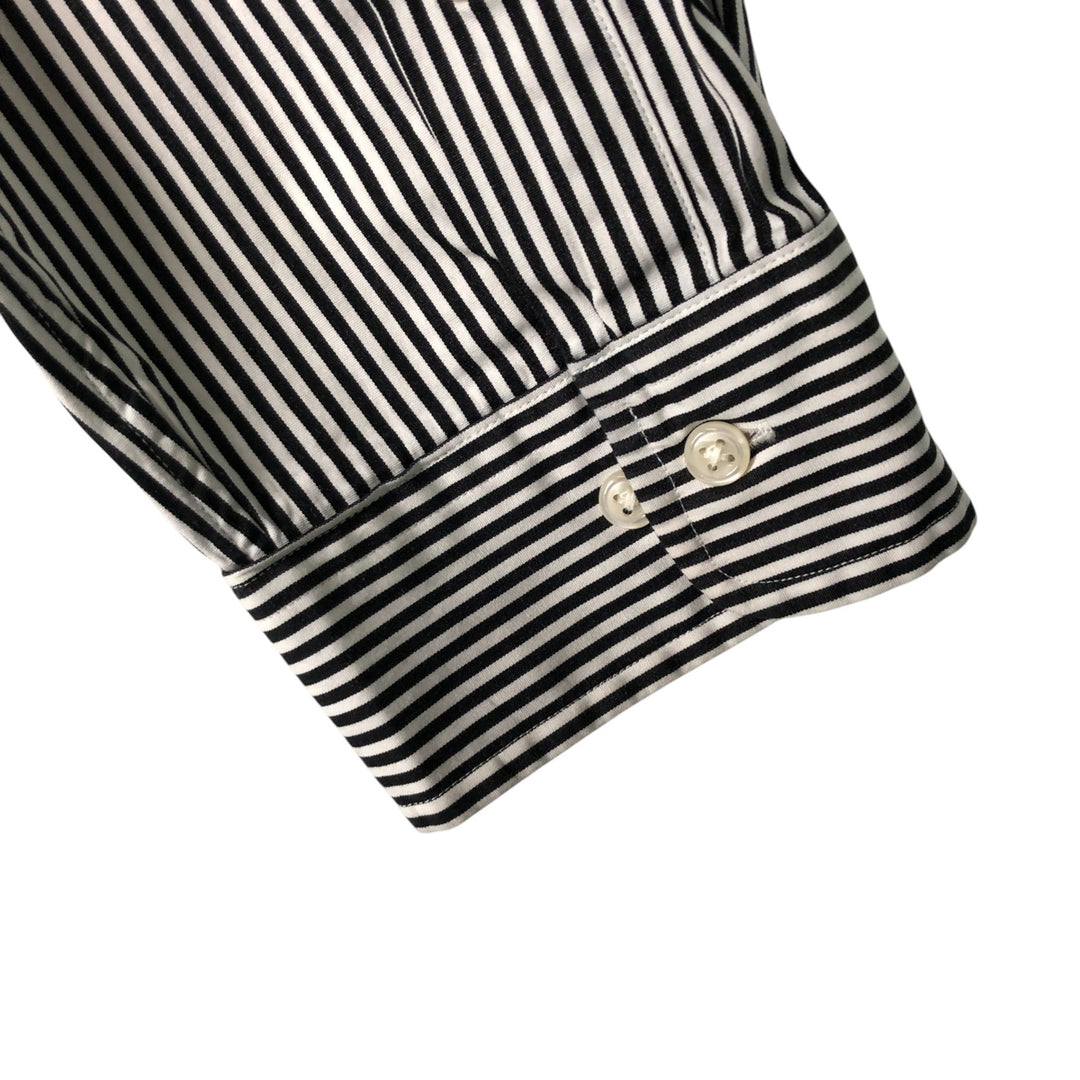 Ralph Lauren CUSTOM FIT long sleeve button down striped shirt men's XL size cotton white type Vintage Second Hand