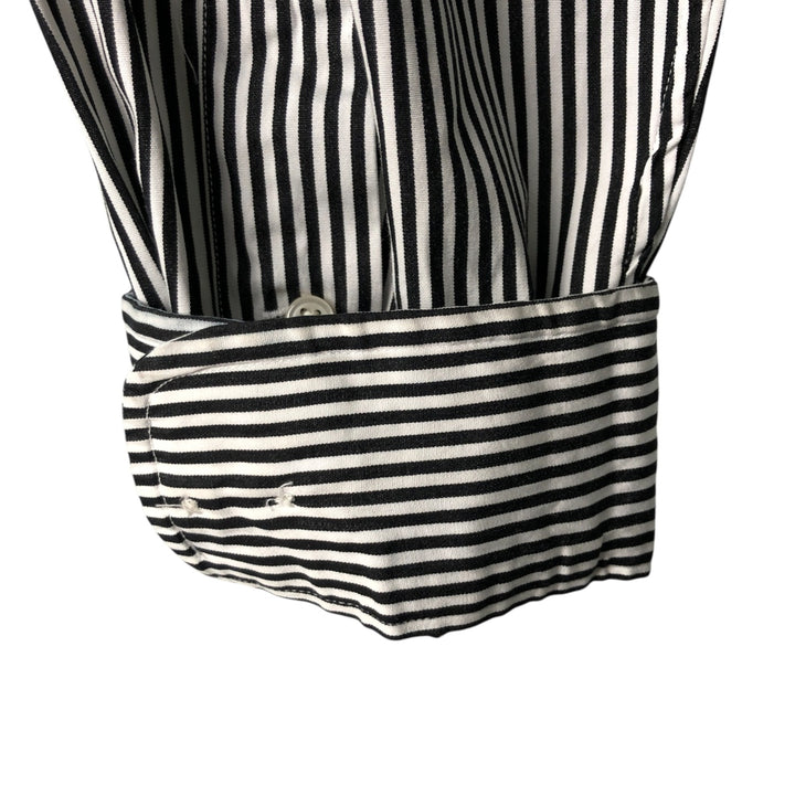 Ralph Lauren CUSTOM FIT long sleeve button down striped shirt men's XL size cotton white type Vintage Second Hand