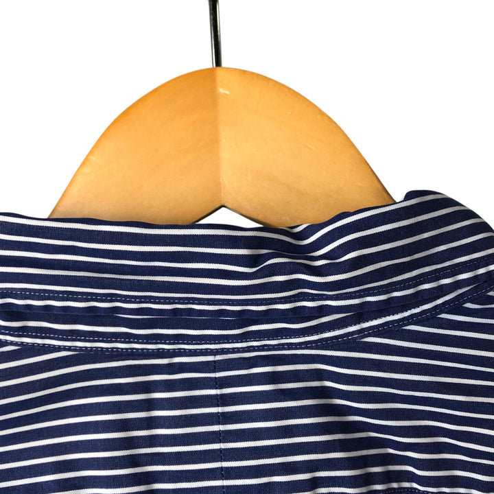 Ralph Lauren CUSTOM FIT long sleeve button down striped shirt men's XXL cotton white type Vintage Second Hand
