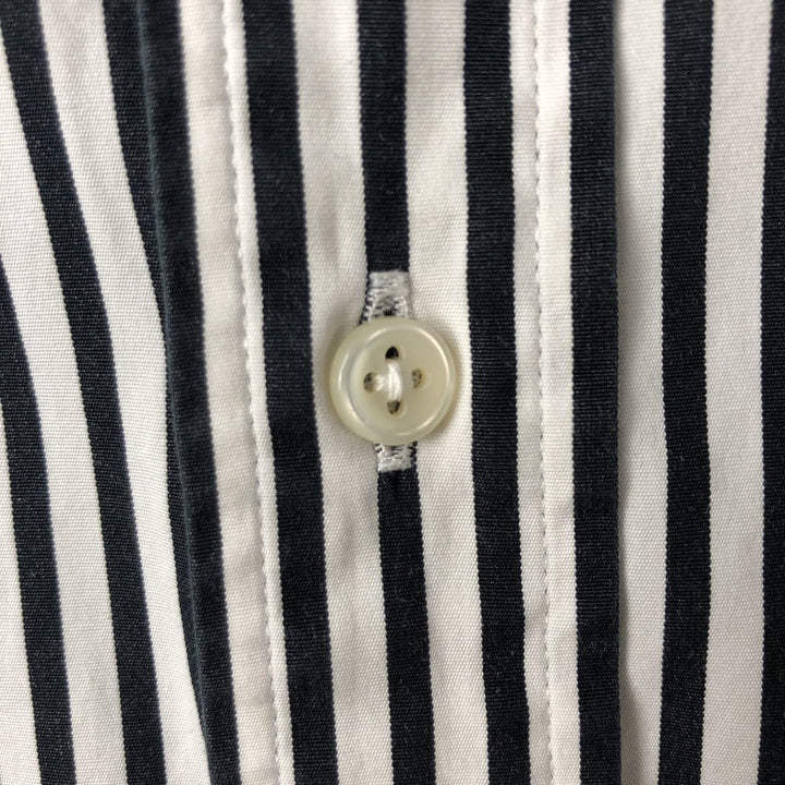 Ralph Lauren Classic Fit Long Sleeve Button Down Striped Shirt Men's XXL cotton white type Vintage Second Hand