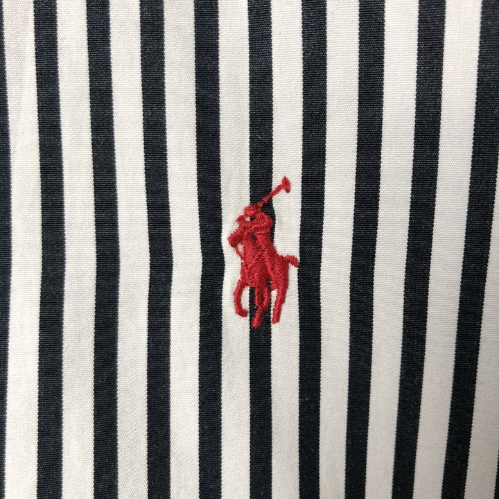 Ralph Lauren Classic Fit Long Sleeve Button Down Striped Shirt Men's XXL cotton white type Vintage Second Hand