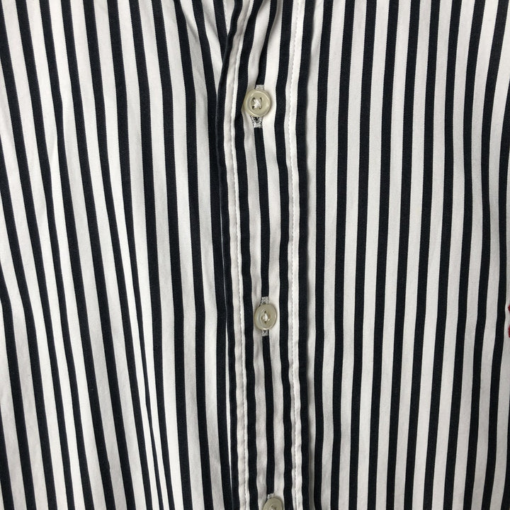 Ralph Lauren Classic Fit Long Sleeve Button Down Striped Shirt Men's XXL cotton white type Vintage Second Hand