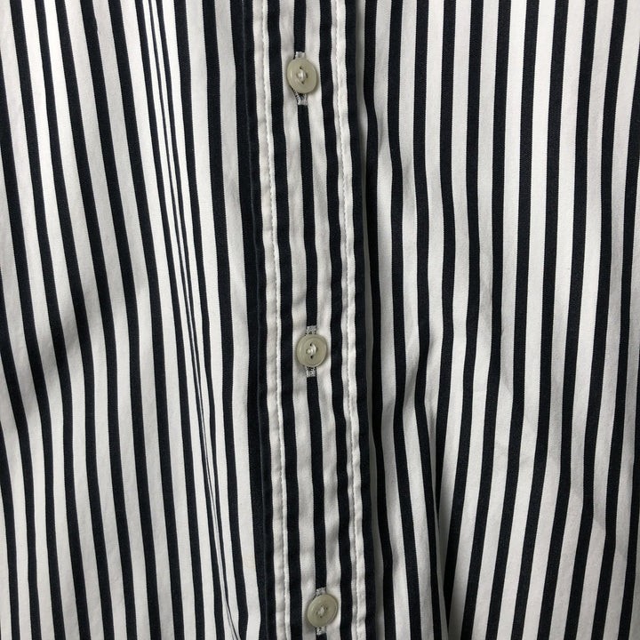 Ralph Lauren Classic Fit Long Sleeve Button Down Striped Shirt Men's XXL cotton white type Vintage Second Hand
