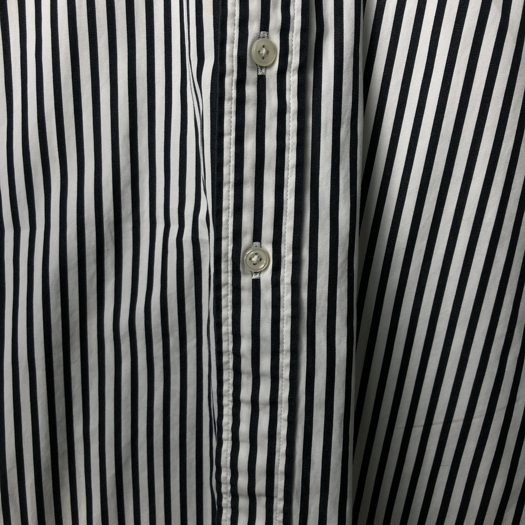 Ralph Lauren Classic Fit Long Sleeve Button Down Striped Shirt Men's XXL cotton white type Vintage Second Hand