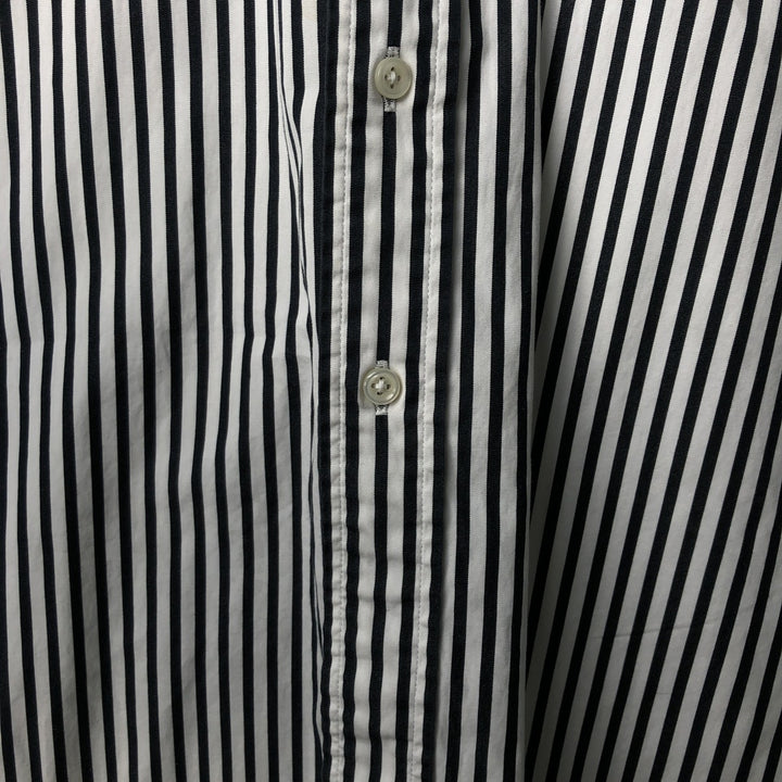 Ralph Lauren Classic Fit Long Sleeve Button Down Striped Shirt Men's XXL cotton white type Vintage Second Hand