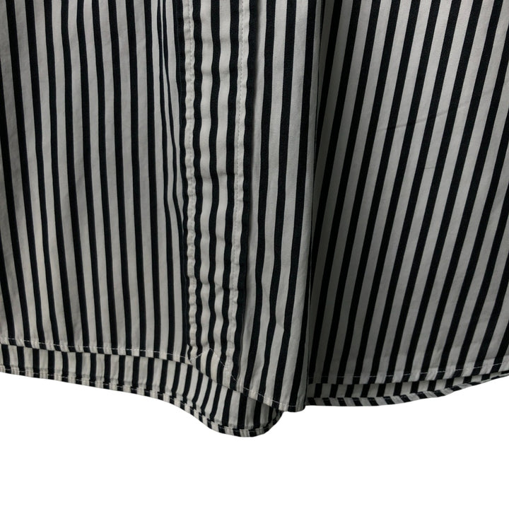 Ralph Lauren Classic Fit Long Sleeve Button Down Striped Shirt Men's XXL cotton white type Vintage Second Hand