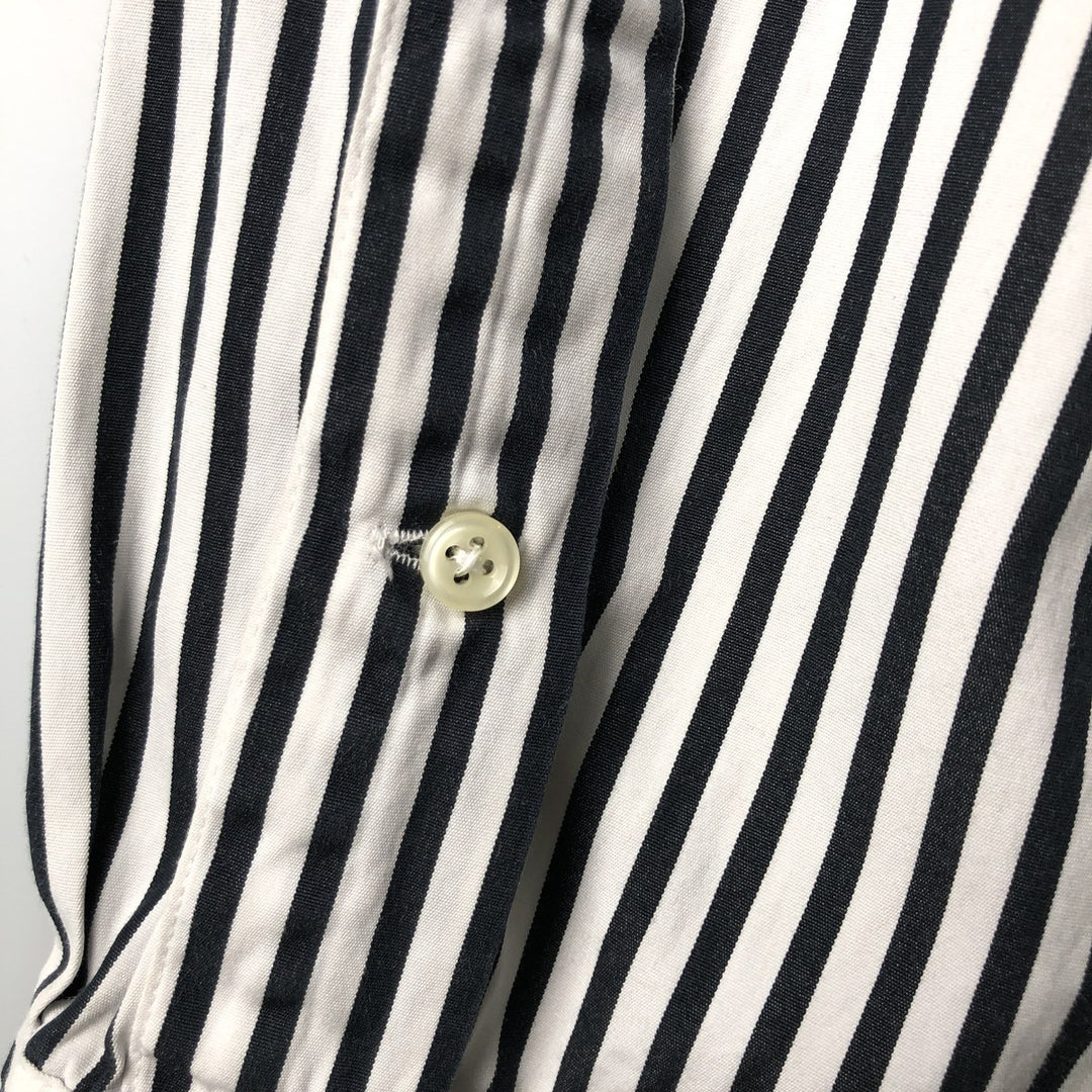 Ralph Lauren Classic Fit Long Sleeve Button Down Striped Shirt Men's XXL cotton white type Vintage Second Hand
