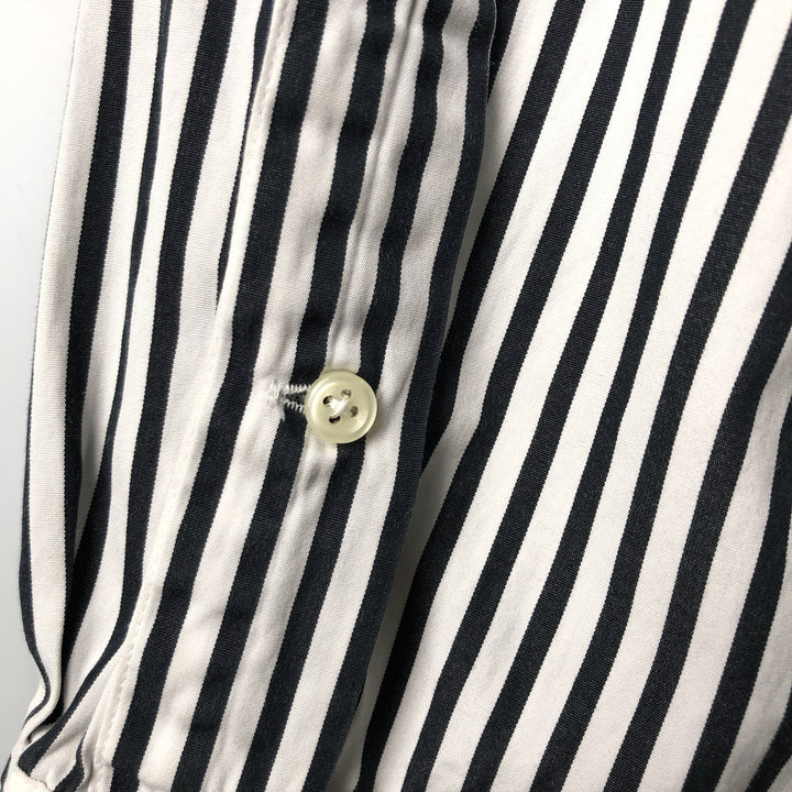 Ralph Lauren Classic Fit Long Sleeve Button Down Striped Shirt Men's XXL cotton white type Vintage Second Hand