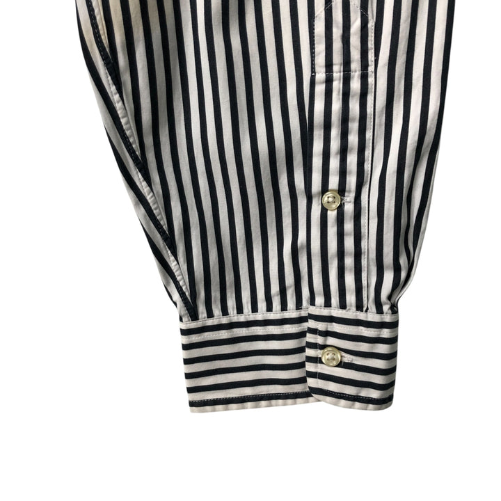 Ralph Lauren Classic Fit Long Sleeve Button Down Striped Shirt Men's XXL cotton white type Vintage Second Hand