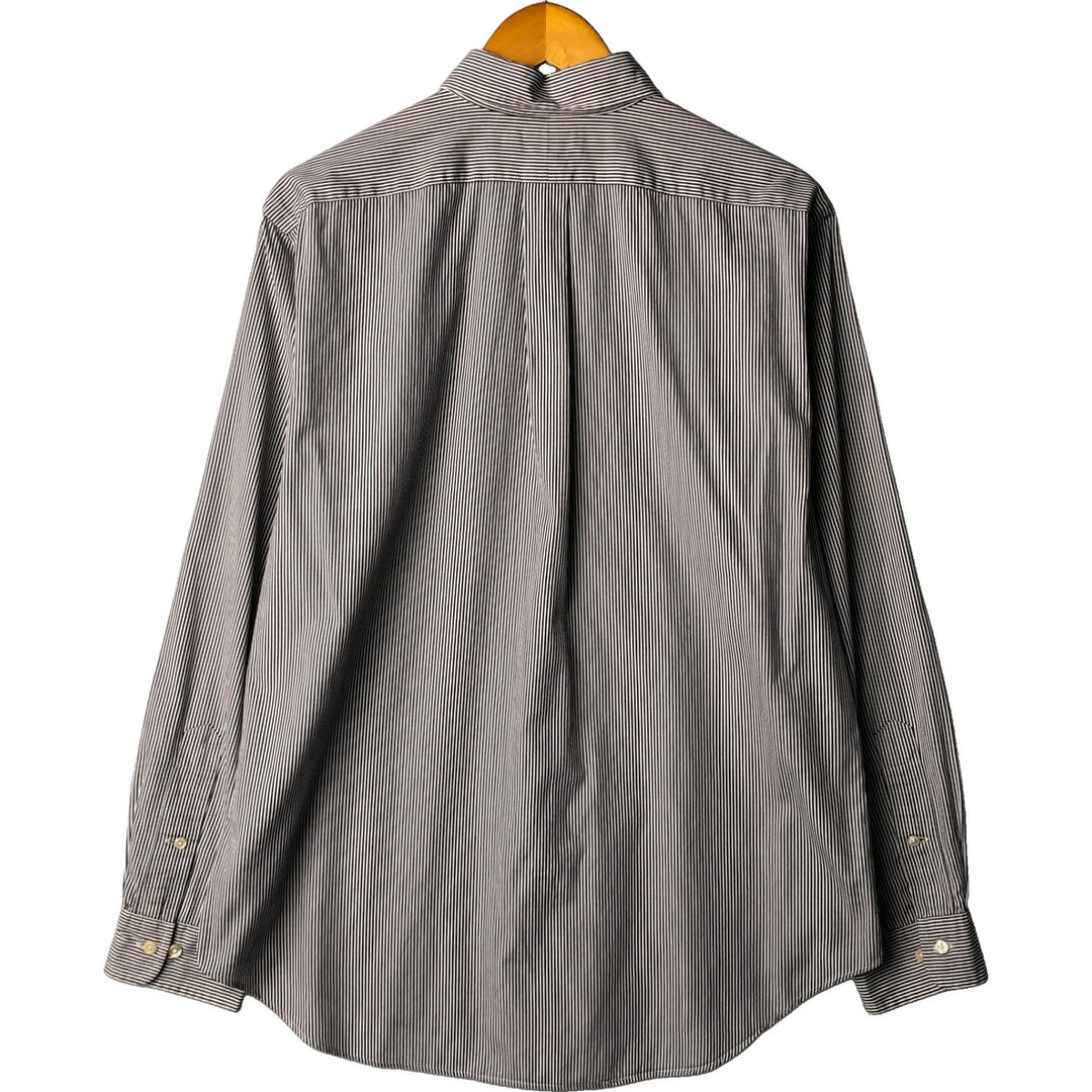 Ralph Lauren Classic Fit Long Sleeve Button Down Striped Shirt, Men's Size L cotton white type Vintage Second Hand