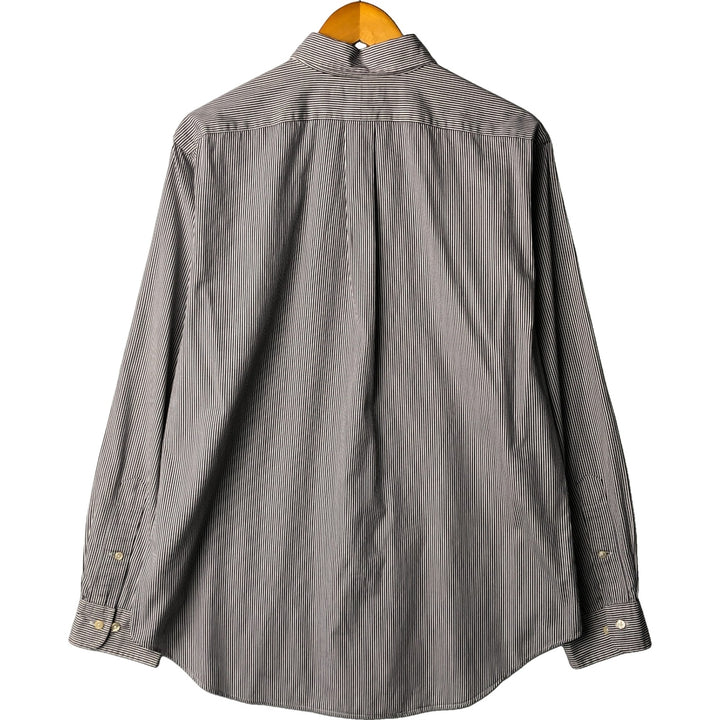 Ralph Lauren Classic Fit Long Sleeve Button Down Striped Shirt, Men's Size L cotton white type Vintage Second Hand