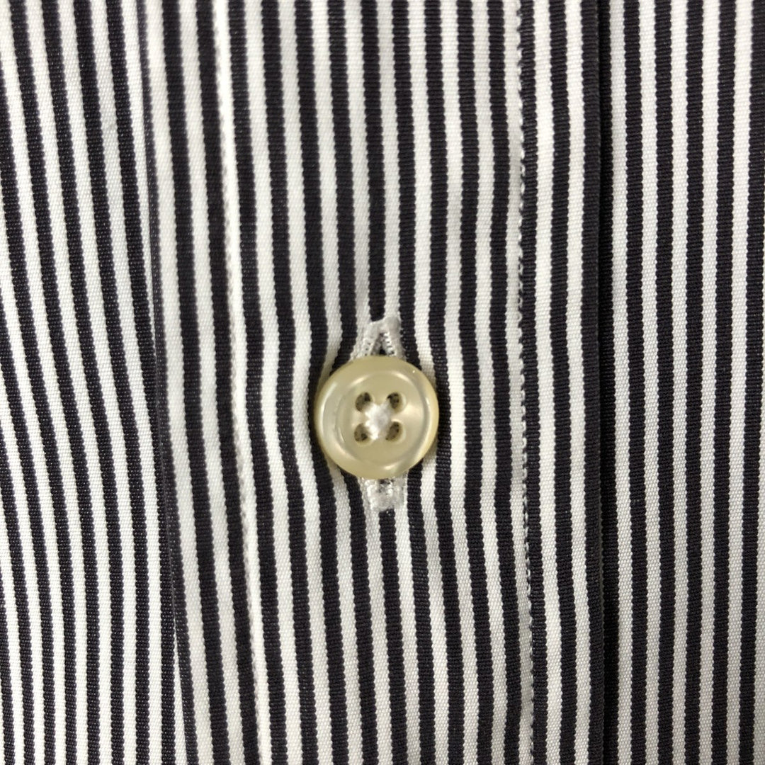 Ralph Lauren Classic Fit Long Sleeve Button Down Striped Shirt, Men's Size L cotton white type Vintage Second Hand