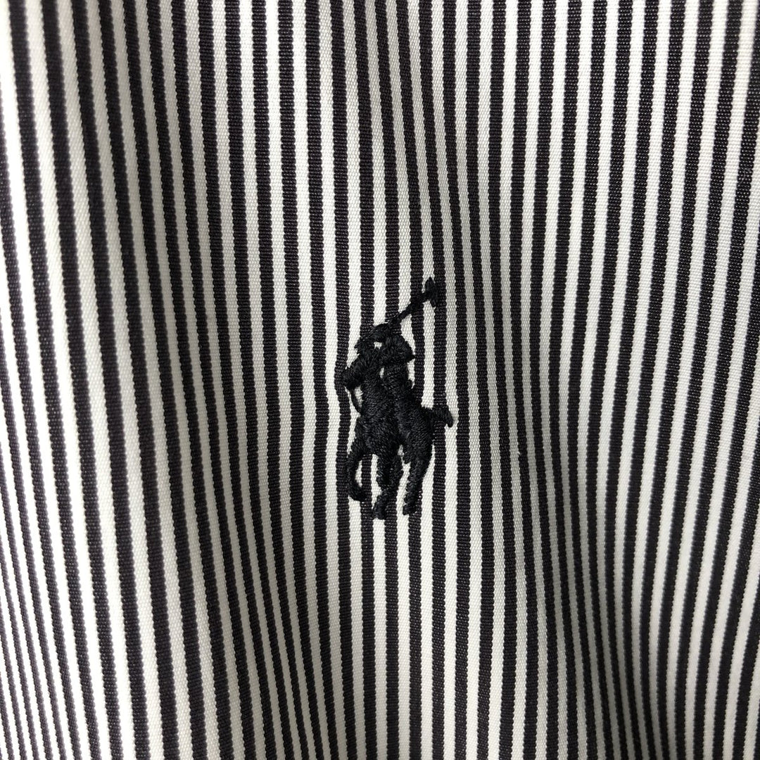 Ralph Lauren Classic Fit Long Sleeve Button Down Striped Shirt, Men's Size L cotton white type Vintage Second Hand