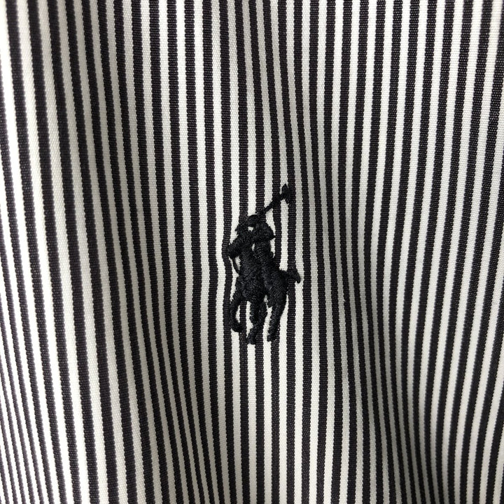 Ralph Lauren Classic Fit Long Sleeve Button Down Striped Shirt, Men's Size L cotton white type Vintage Second Hand