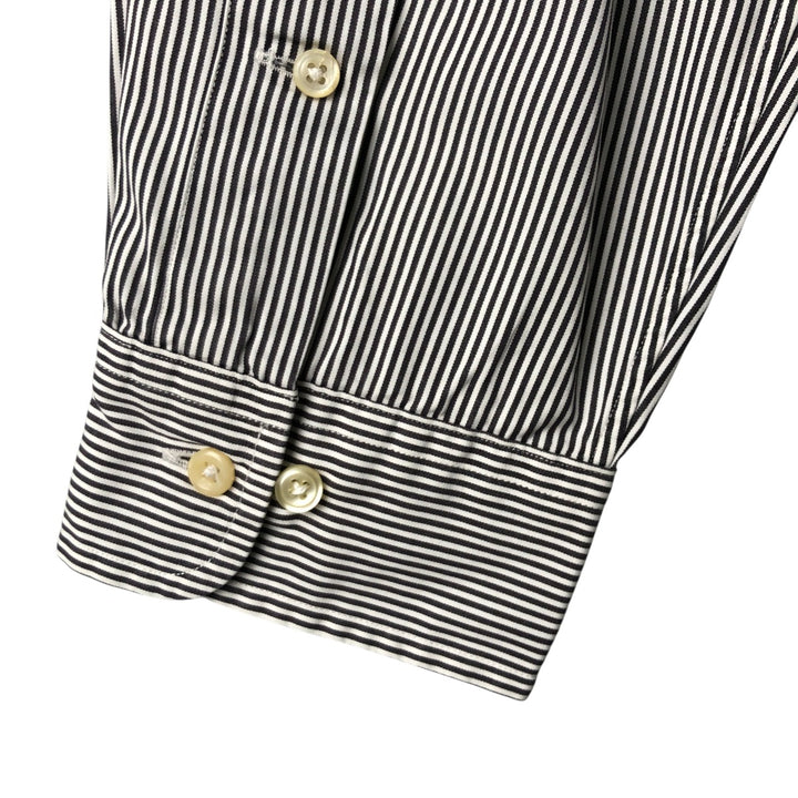 Ralph Lauren Classic Fit Long Sleeve Button Down Striped Shirt, Men's Size L cotton white type Vintage Second Hand