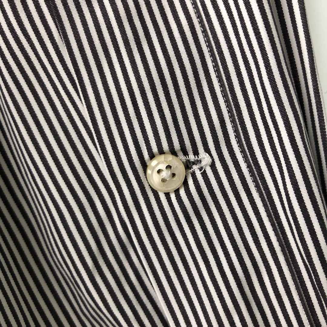 Ralph Lauren Classic Fit Long Sleeve Button Down Striped Shirt, Men's Size L cotton white type Vintage Second Hand