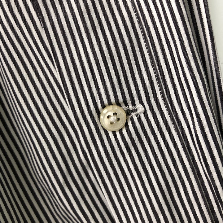 Ralph Lauren Classic Fit Long Sleeve Button Down Striped Shirt, Men's Size L cotton white type Vintage Second Hand