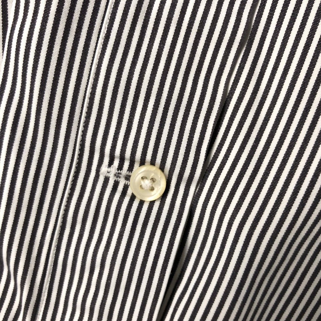 Ralph Lauren Classic Fit Long Sleeve Button Down Striped Shirt, Men's Size L cotton white type Vintage Second Hand