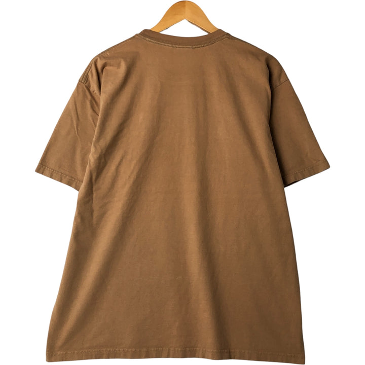 00's THE BEATLES Band T-shirt, Band T, Men's XL size cotton brown type Vintage Second Hand