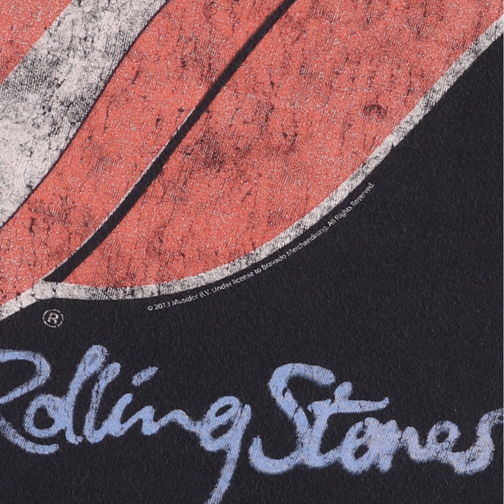 THE ROLLING STONES Band T-shirt, Men's XL size cotton black type Vintage Second Hand