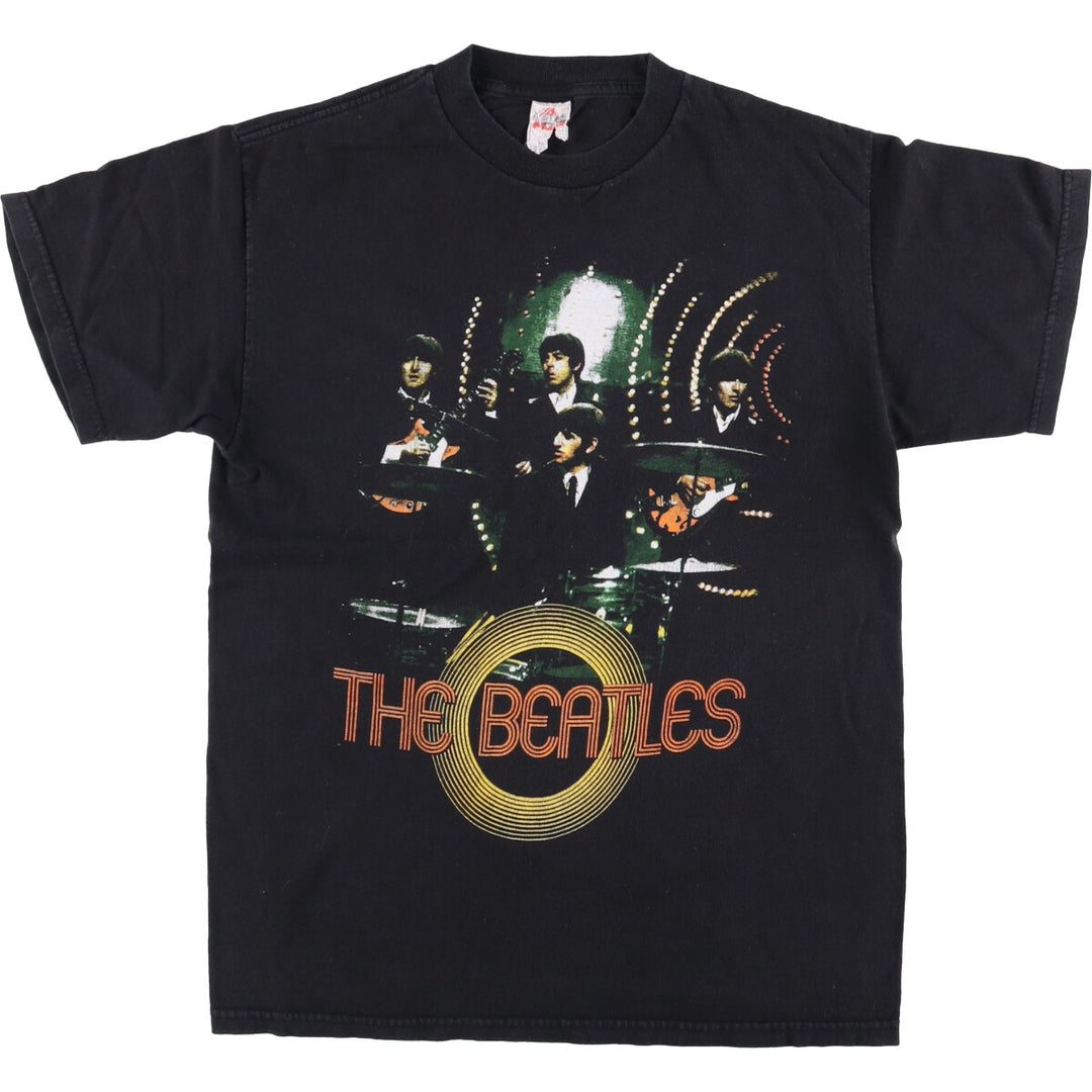 ALSTYLE THE BEATLES Band T-shirt, Men's M size cotton black type Vintage Second Hand