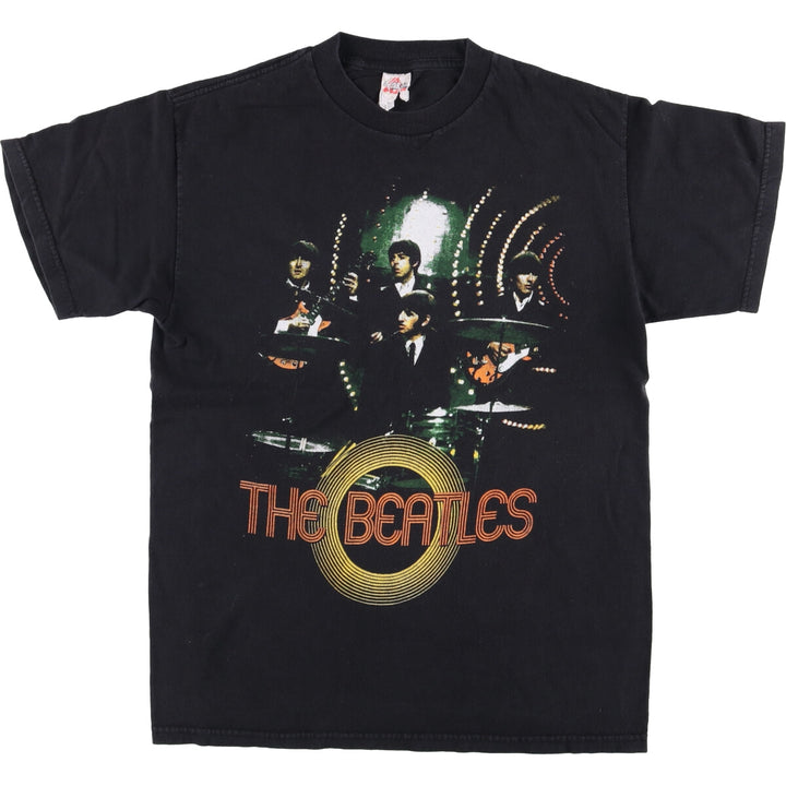ALSTYLE THE BEATLES Band T-shirt, Men's M size cotton black type Vintage Second Hand