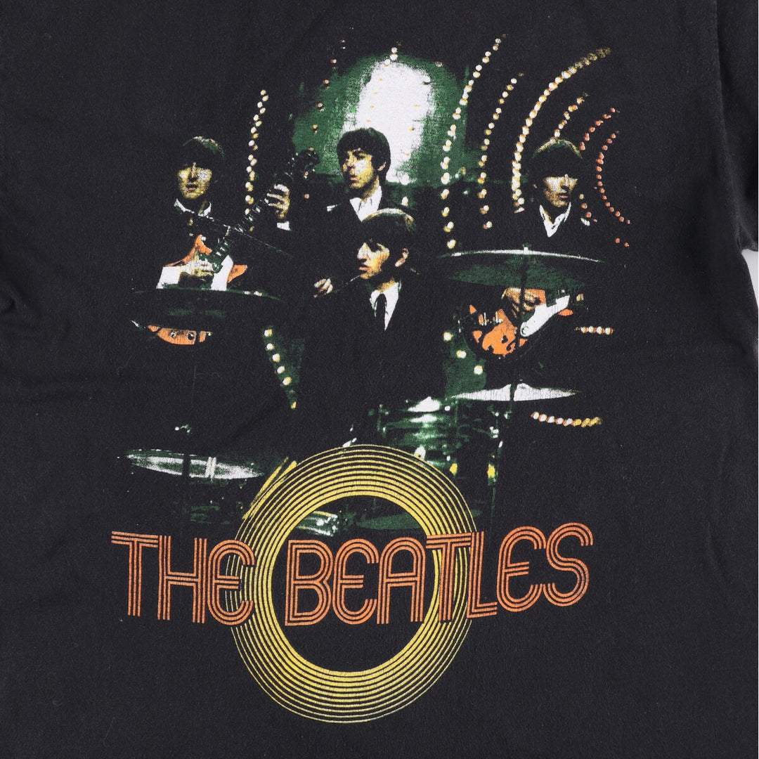 ALSTYLE THE BEATLES Band T-shirt, Men's M size cotton black type Vintage Second Hand