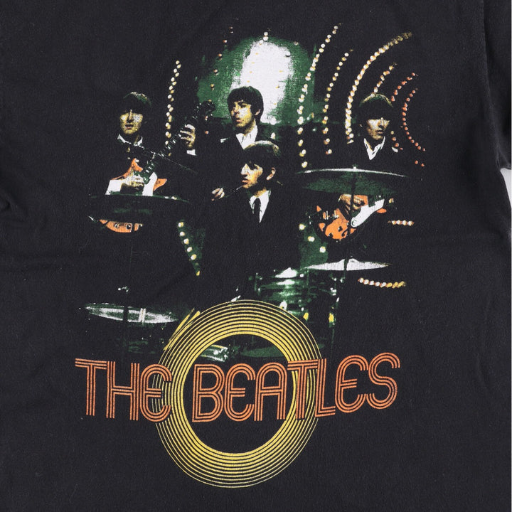 ALSTYLE THE BEATLES Band T-shirt, Men's M size cotton black type Vintage Second Hand