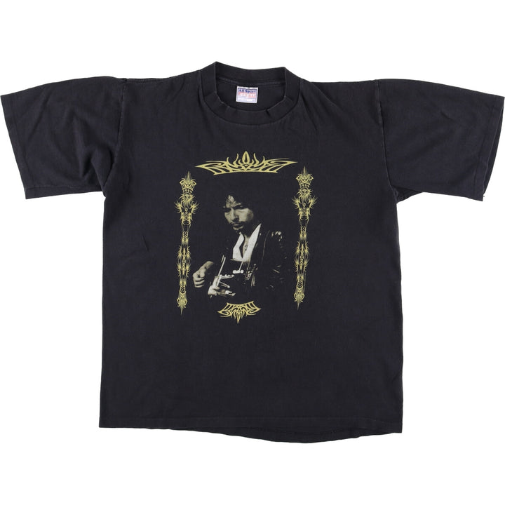 90'S All Sports ALL SPORT BOB DYLAN Bob Dylan Band T-shirt Band Tee Men's L size Vintage cotton black type Vintage Second Hand