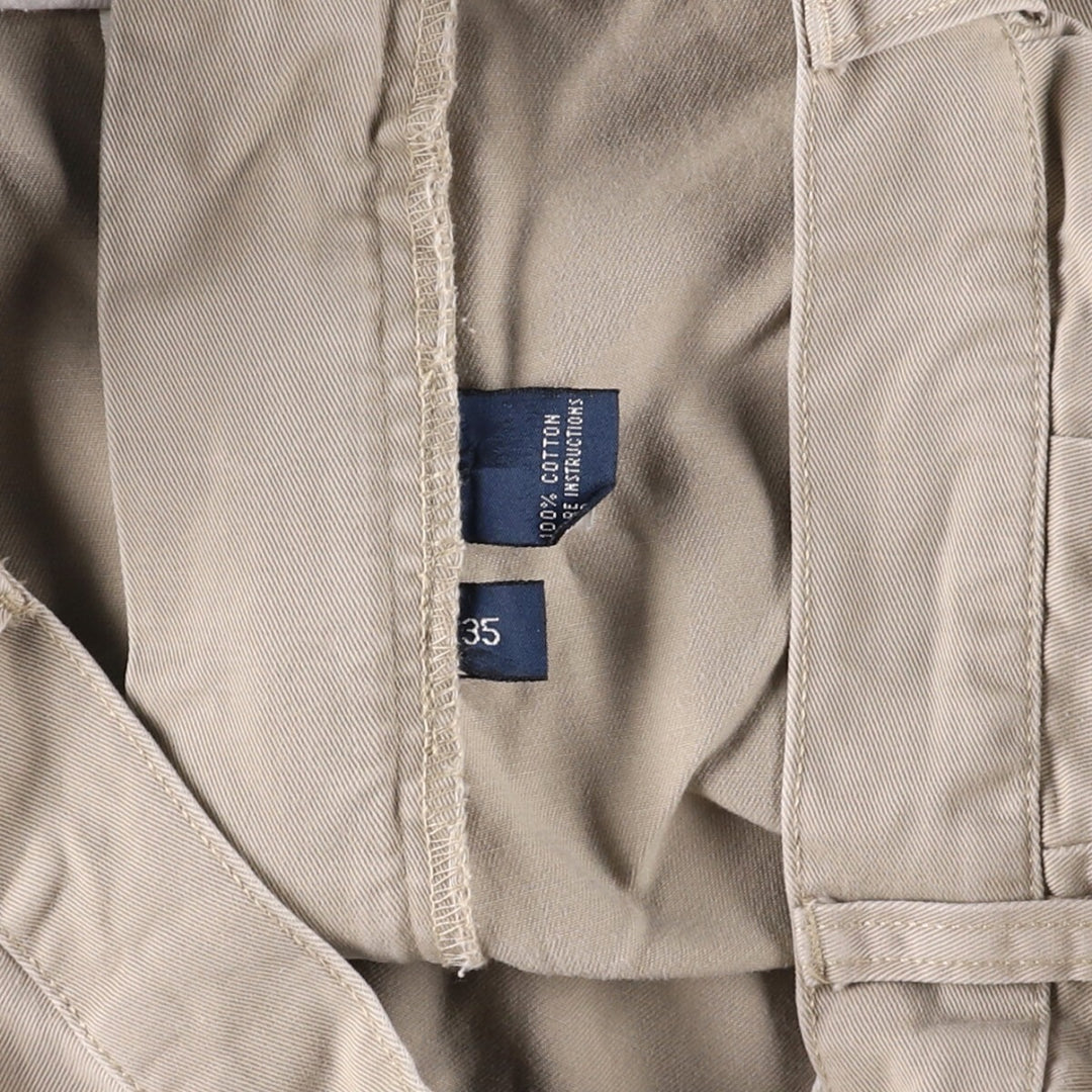 Ralph Lauren POLO by Ralph Lauren TYLER SHORT Two-pleat chino shorts, short pants, men's size W36 cotton Beige type Vintage Second Hand