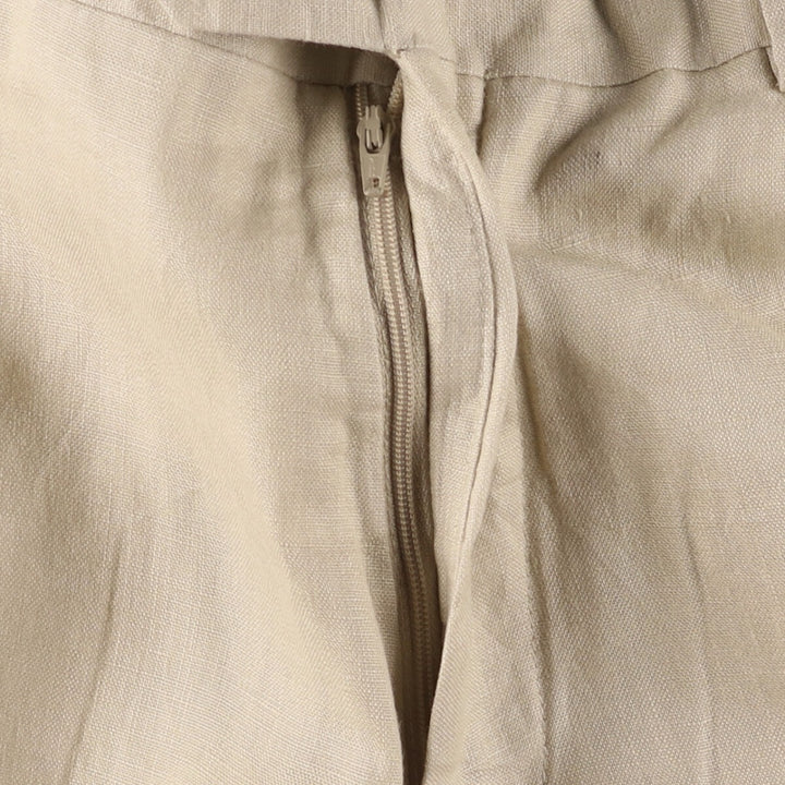 PRONT UOMO PLATINUM Linen Pants Slacks Men's w36 equivalent linen Beige type Vintage Second Hand