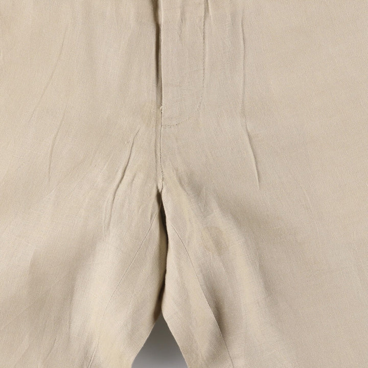 PRONT UOMO PLATINUM Linen Pants Slacks Men's w36 equivalent linen Beige type Vintage Second Hand