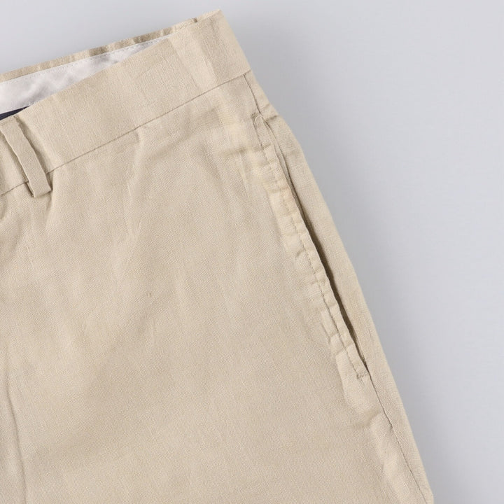 PRONT UOMO PLATINUM Linen Pants Slacks Men's w36 equivalent linen Beige type Vintage Second Hand