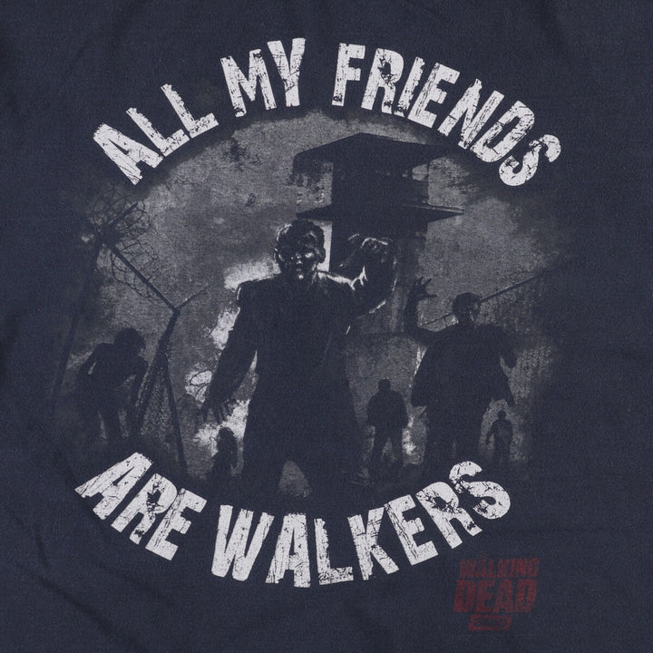 Jerzees THE WALKING DEAD Movie T-Shirt, Men's Size L cotton Charcoal Vintage Second Hand