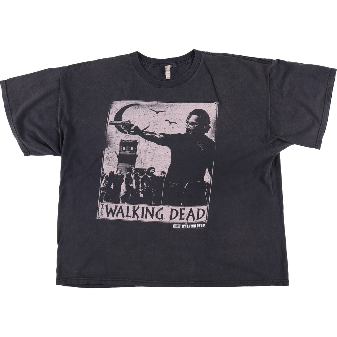 ALSTYLE THE WALKING DEAD Movie T-Shirt, Men's XXL cotton Charcoal Vintage Second Hand