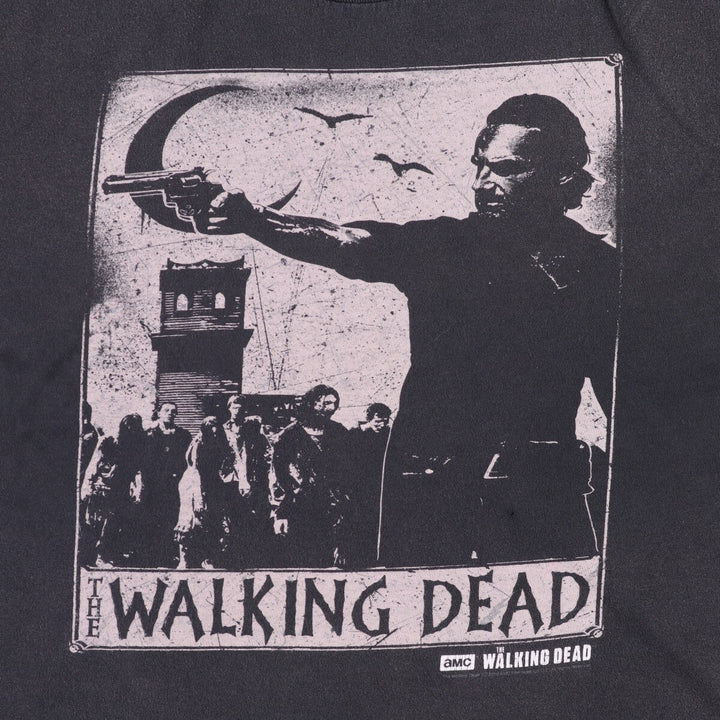 ALSTYLE THE WALKING DEAD Movie T-Shirt, Men's XXL cotton Charcoal Vintage Second Hand