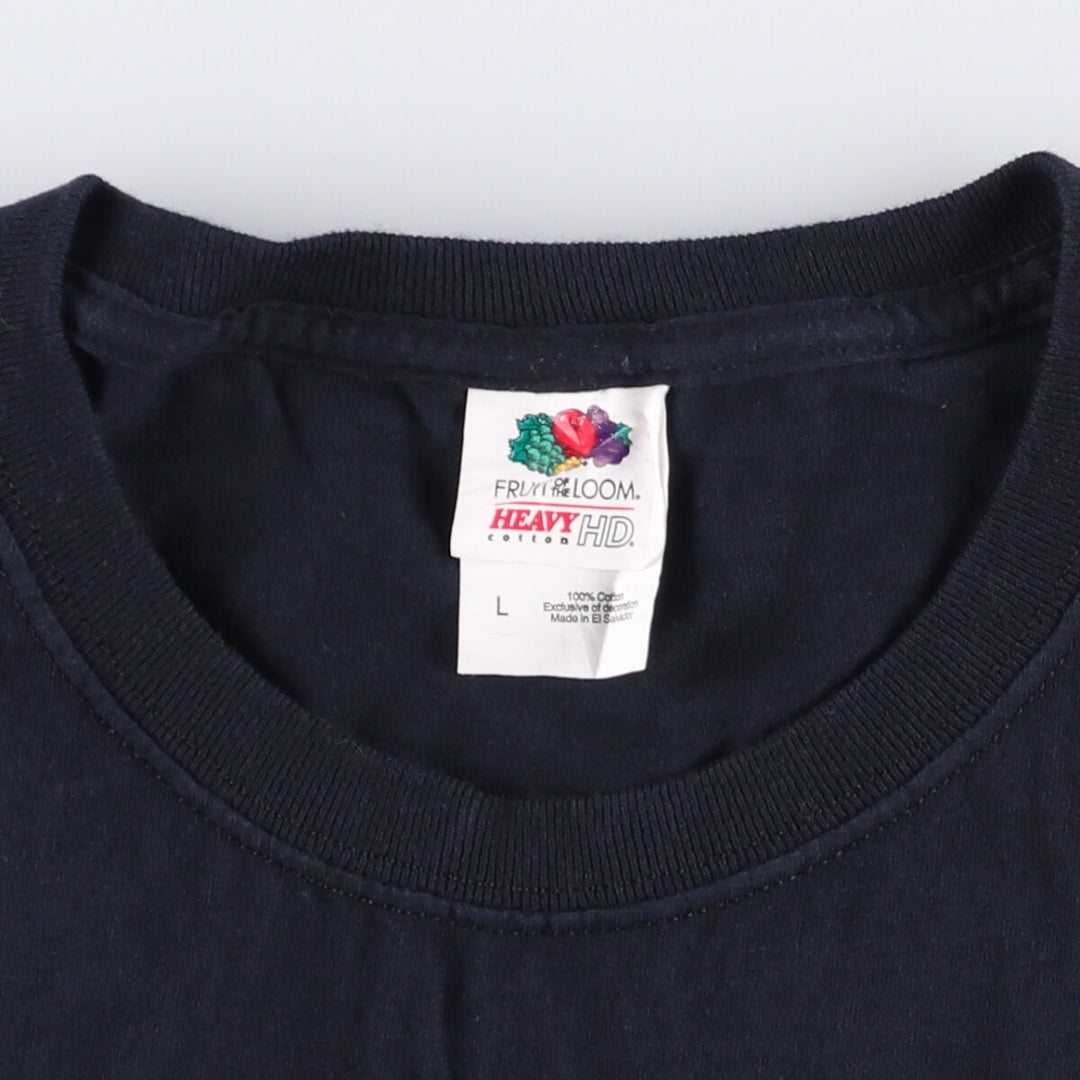 Fruit of the Loom FRUIT OF THE LOOM THE WALKING DEAD Walking Dead Movie T-shirt Men's L size cotton black type Vintage Second Hand