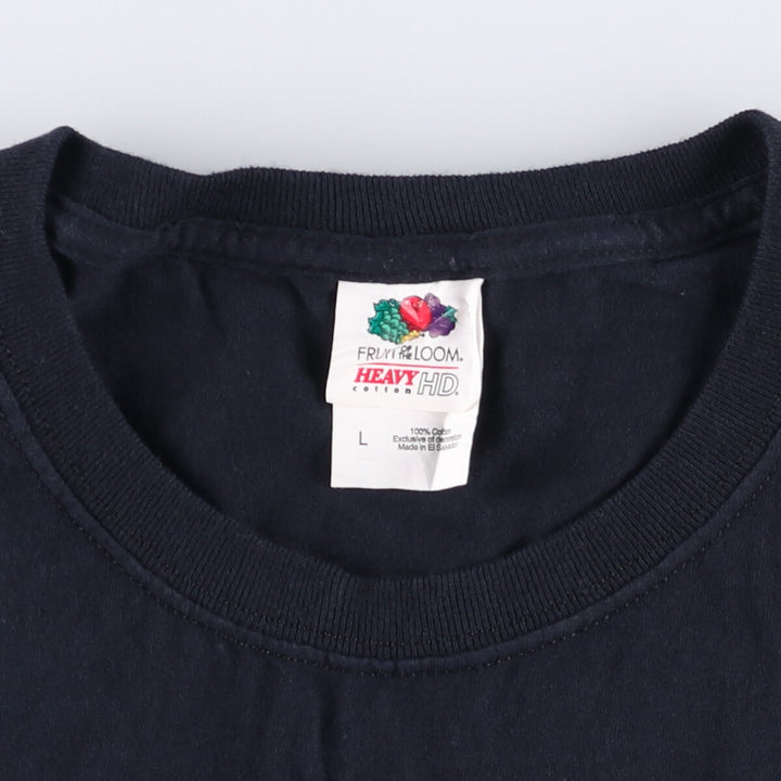 Fruit of the Loom FRUIT OF THE LOOM THE WALKING DEAD Walking Dead Movie T-shirt Men's L size cotton black type Vintage Second Hand