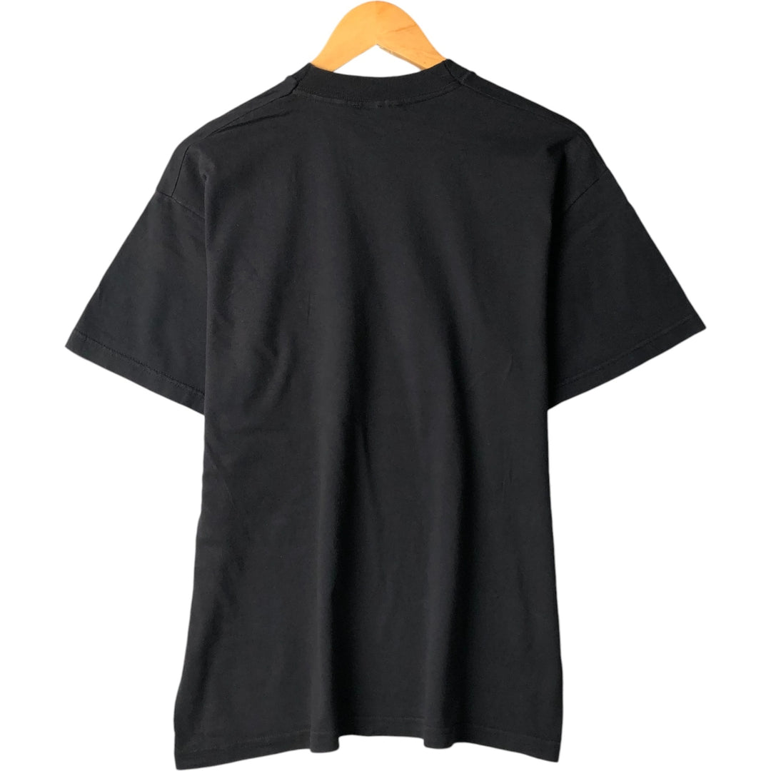 90'S Fruit of the Loom MARK RAVEN Art T-shirt Men's M size Vintage cotton black type Vintage Second Hand