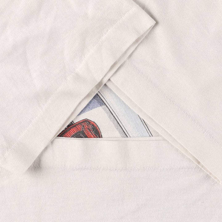 Vintage 90'S Screen Stars SNAP-ON Advertising T-Shirt, Made in USA, Men's Size L cotton white type Vintage Second Hand