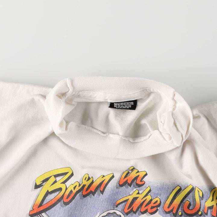 Vintage 90'S Screen Stars SNAP-ON Advertising T-Shirt, Made in USA, Men's Size L cotton white type Vintage Second Hand