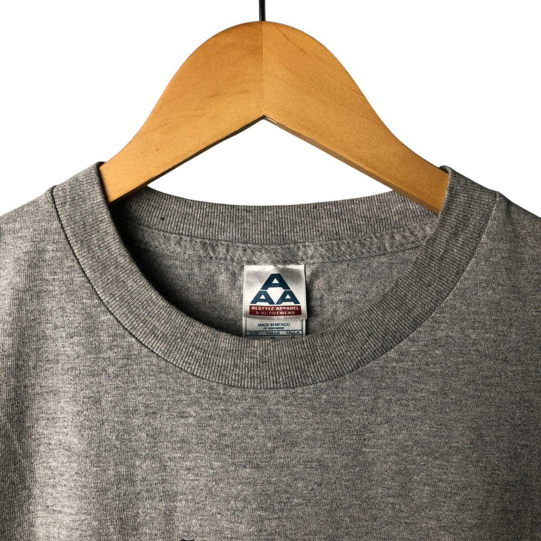 90s-00'S ALSTYLE Printed T-Shirt, Men's Size L cotton gray type Vintage Second Hand