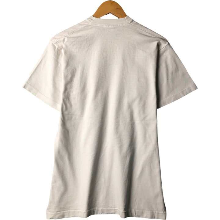 90'S Fruit of the Loom printed T-shirt, made in the USA, men's size L, vintage cotton white type Vintage Second Hand