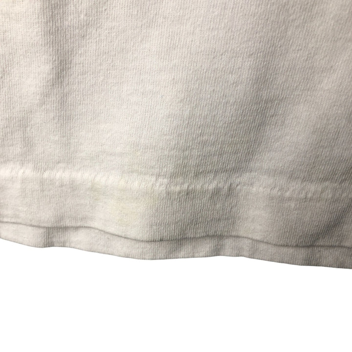 90'S Fruit of the Loom printed T-shirt, made in the USA, men's size L, vintage cotton white type Vintage Second Hand
