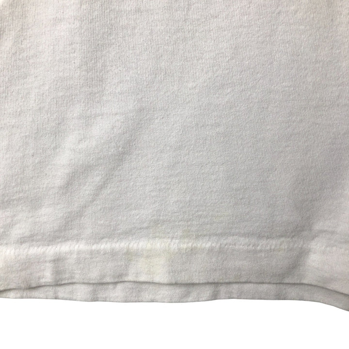 90'S Fruit of the Loom printed T-shirt, made in the USA, men's size L, vintage cotton white type Vintage Second Hand