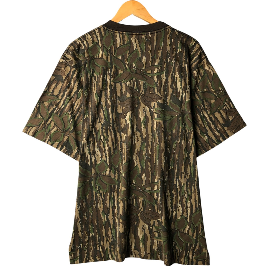 90'S Red Head Realtree Camo Pocket T-Shirt, Made in USA, Men's Size XL, Vintage cotton Khaki type Vintage Second Hand